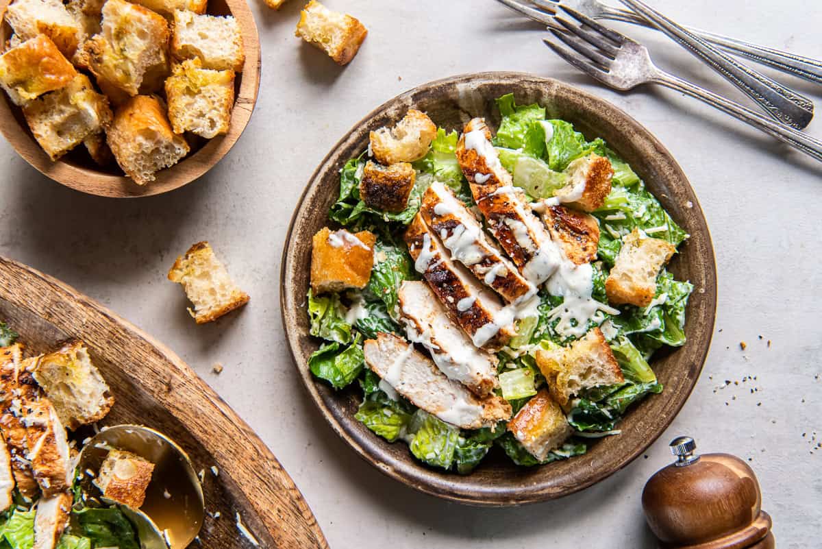 Experience the Symphony: Grilled Chicken Cobb Caesar Salad